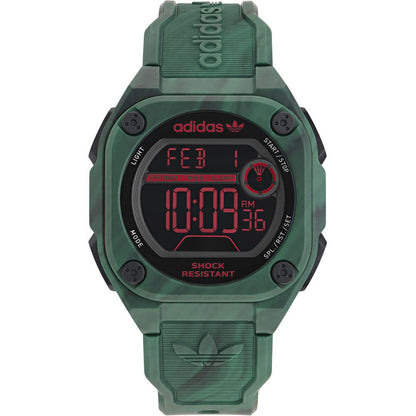 Adidas Groen Synthetisch Digitaal Horloge