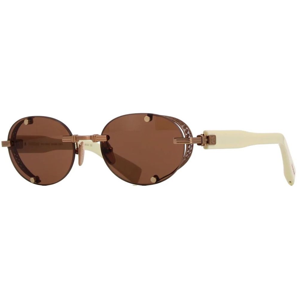 Lunettes de soleil Balmain en acétate marron