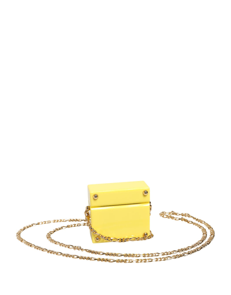 Dolce & Gabbana Yellow DG Logo Plaque Cover AirPods Case