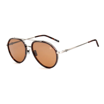 Lunettes de soleil Belstaff en acier inoxydable marron