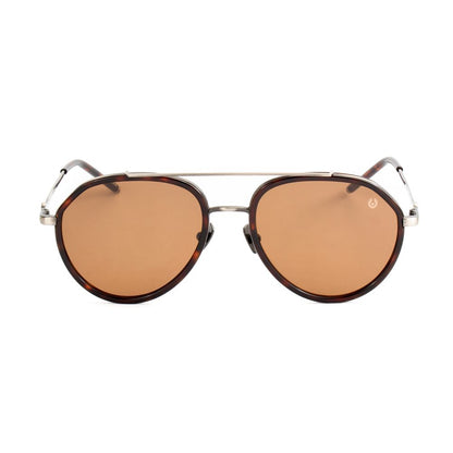 Lunettes de soleil Belstaff en acier inoxydable marron
