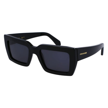 Lunettes de soleil Ferragamo en acétate noir