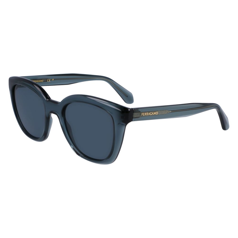 Lunettes de soleil Ferragamo bleues injectées