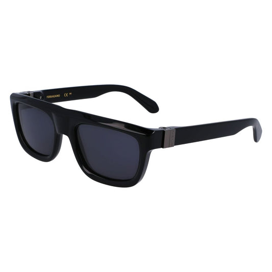 Lunettes de soleil Ferragamo en acétate noir