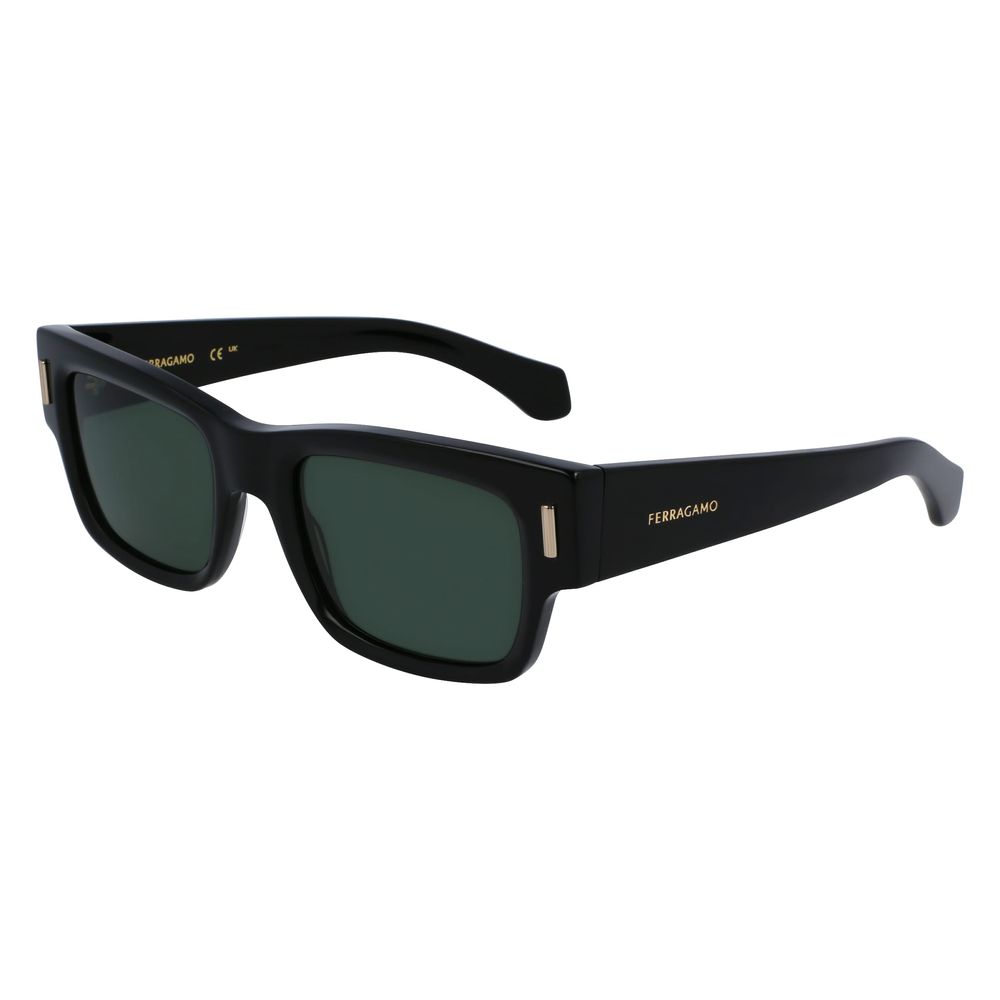 Lunettes de soleil Ferragamo en acétate noir