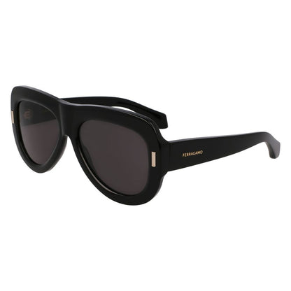 Lunettes de soleil Ferragamo en acétate noir