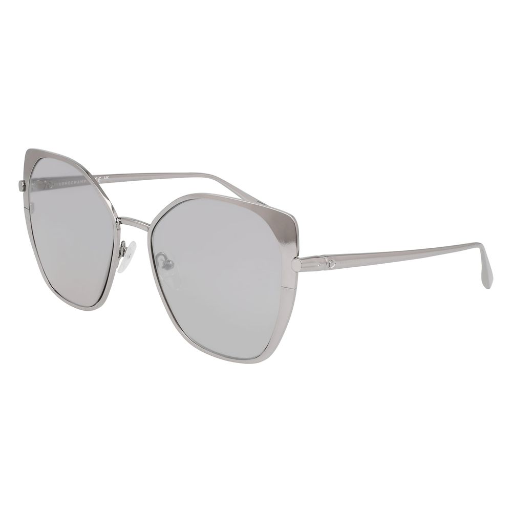 Lunettes de soleil Longchamp en métal gris