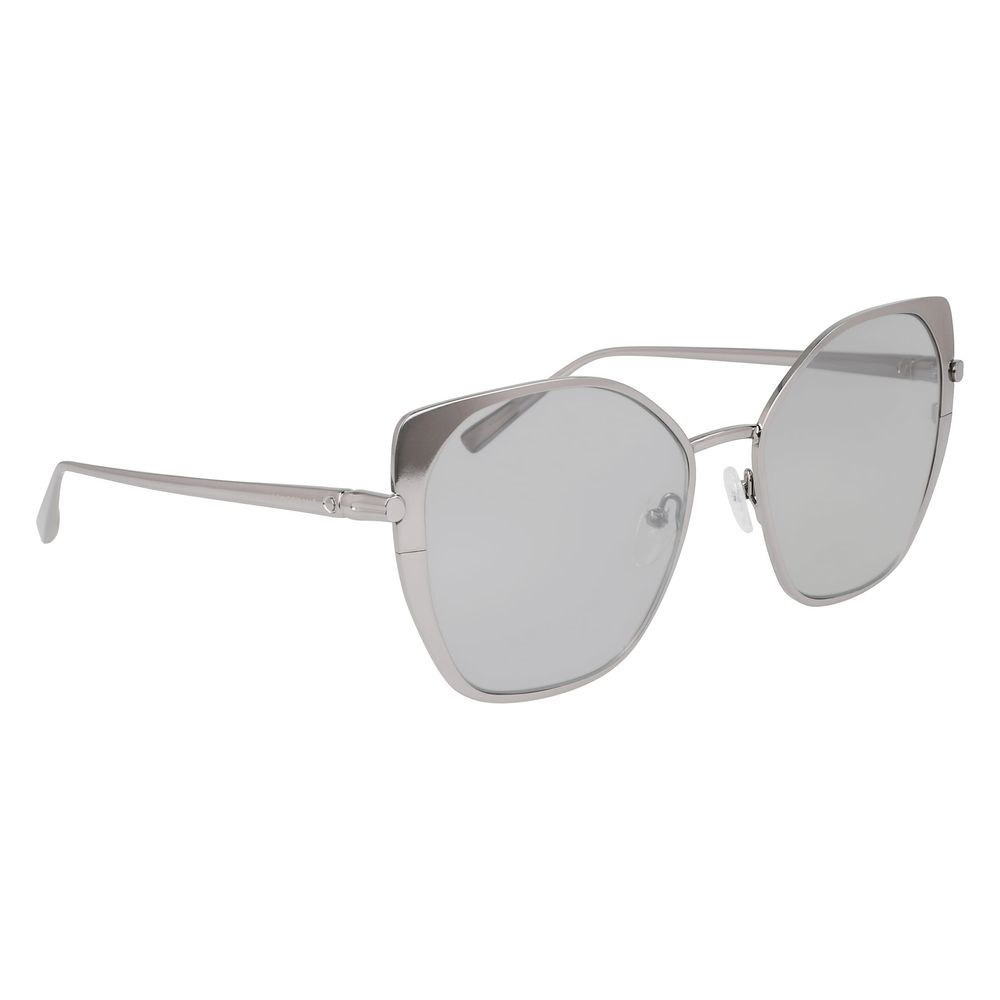 Lunettes de soleil Longchamp en métal gris