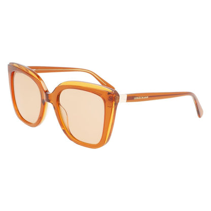 Lunettes de soleil Longchamp en acétate orange