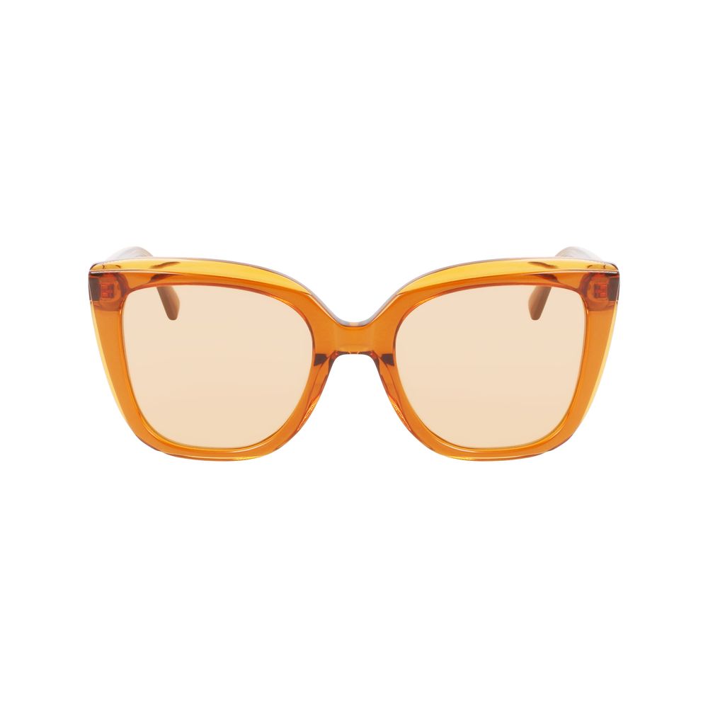 Lunettes de soleil Longchamp en acétate orange