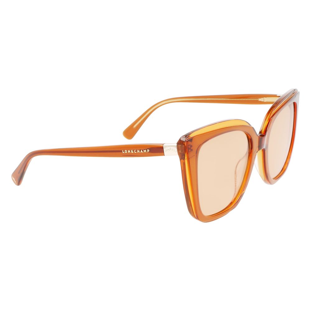 Lunettes de soleil Longchamp en acétate orange