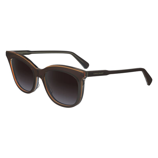 Lunettes de soleil Longchamp en acétate marron