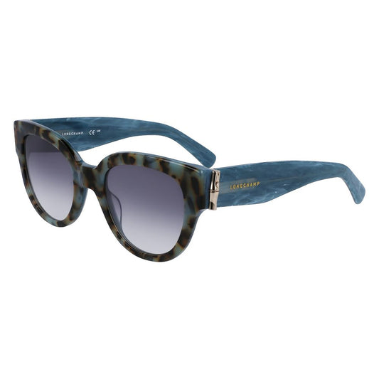 Lunettes de soleil Longchamp en acétate bleu