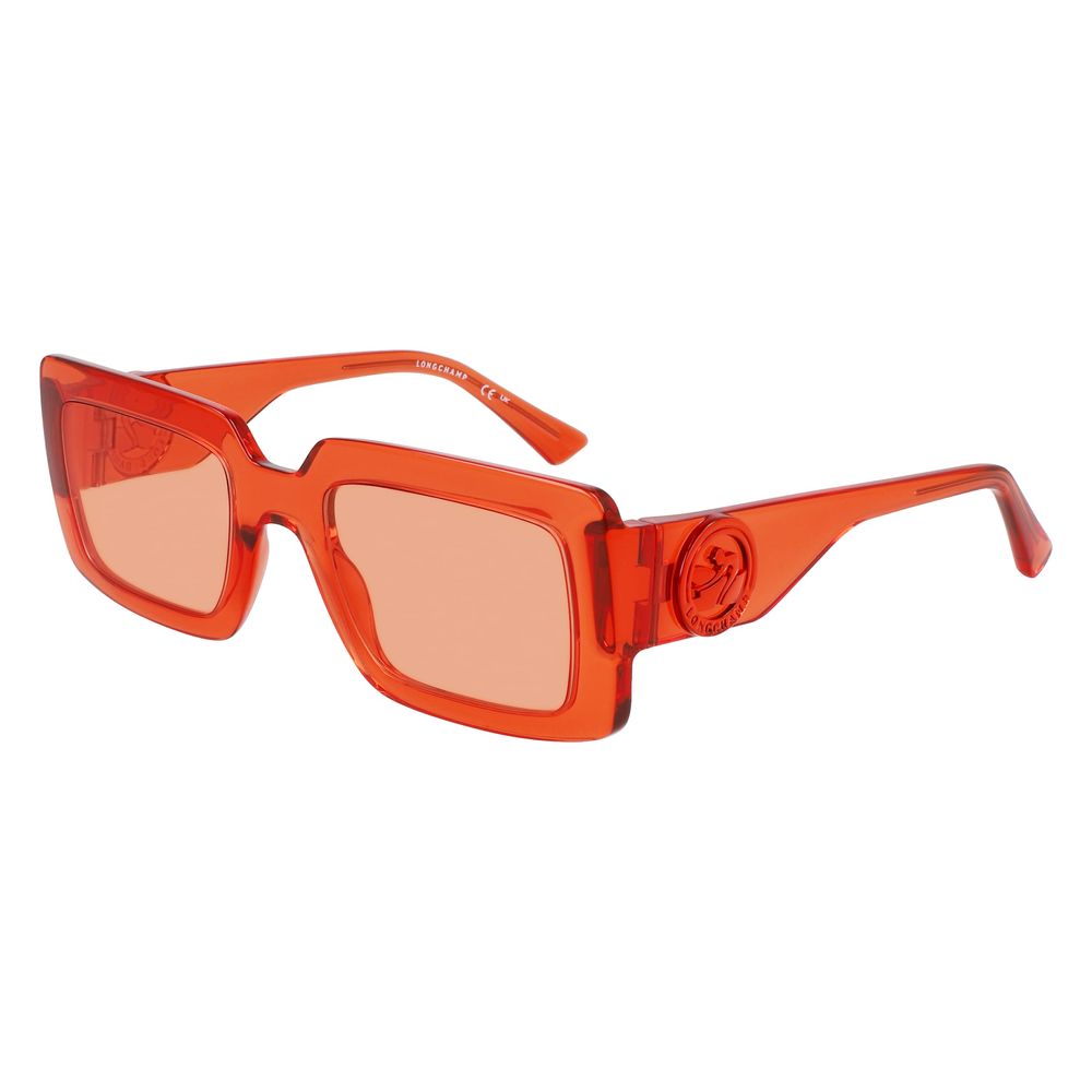 Lunettes de soleil Longchamp orange injecté