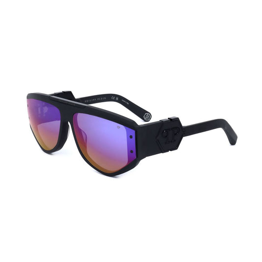 Philipp Plein Black Acetate Sunglasses SPP093M-703V