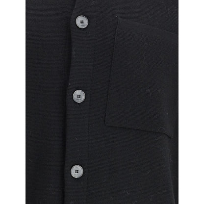 Manteau en laine polaire noire Cruna