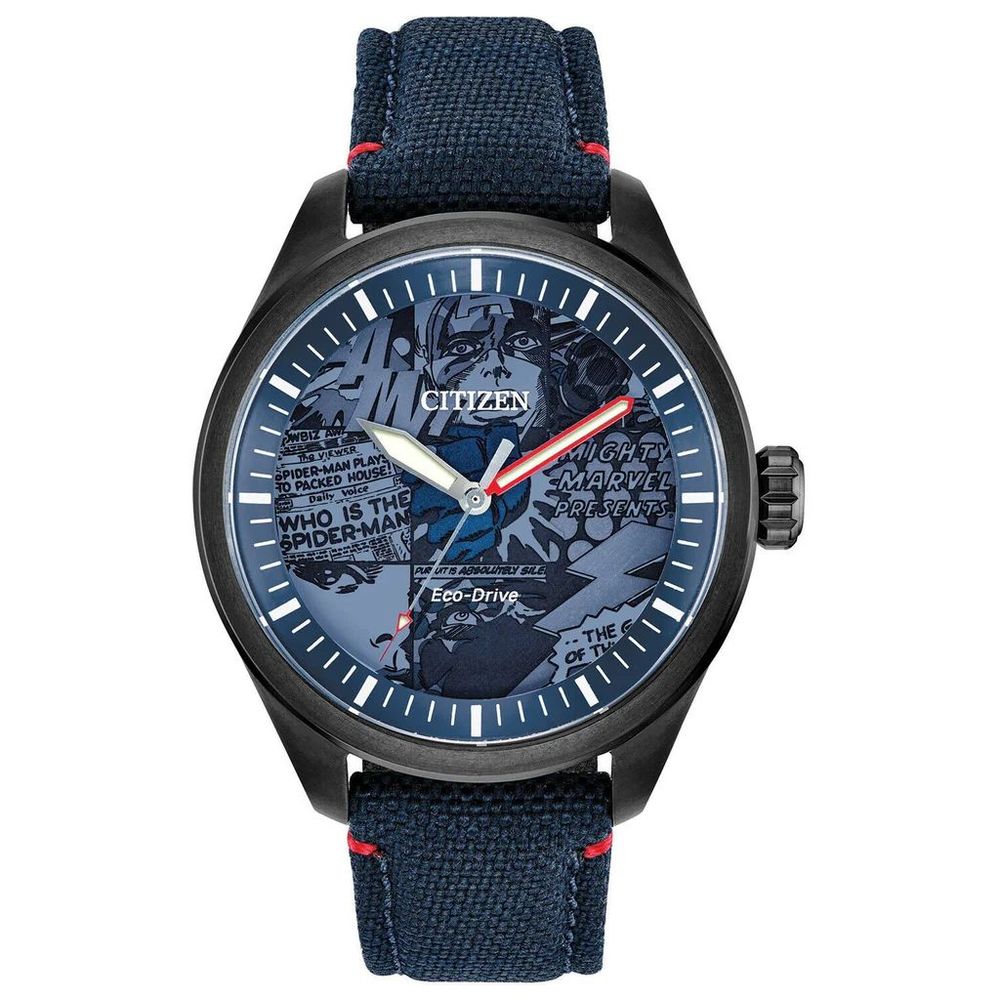 Montre de sport Citizen en tissu bleu