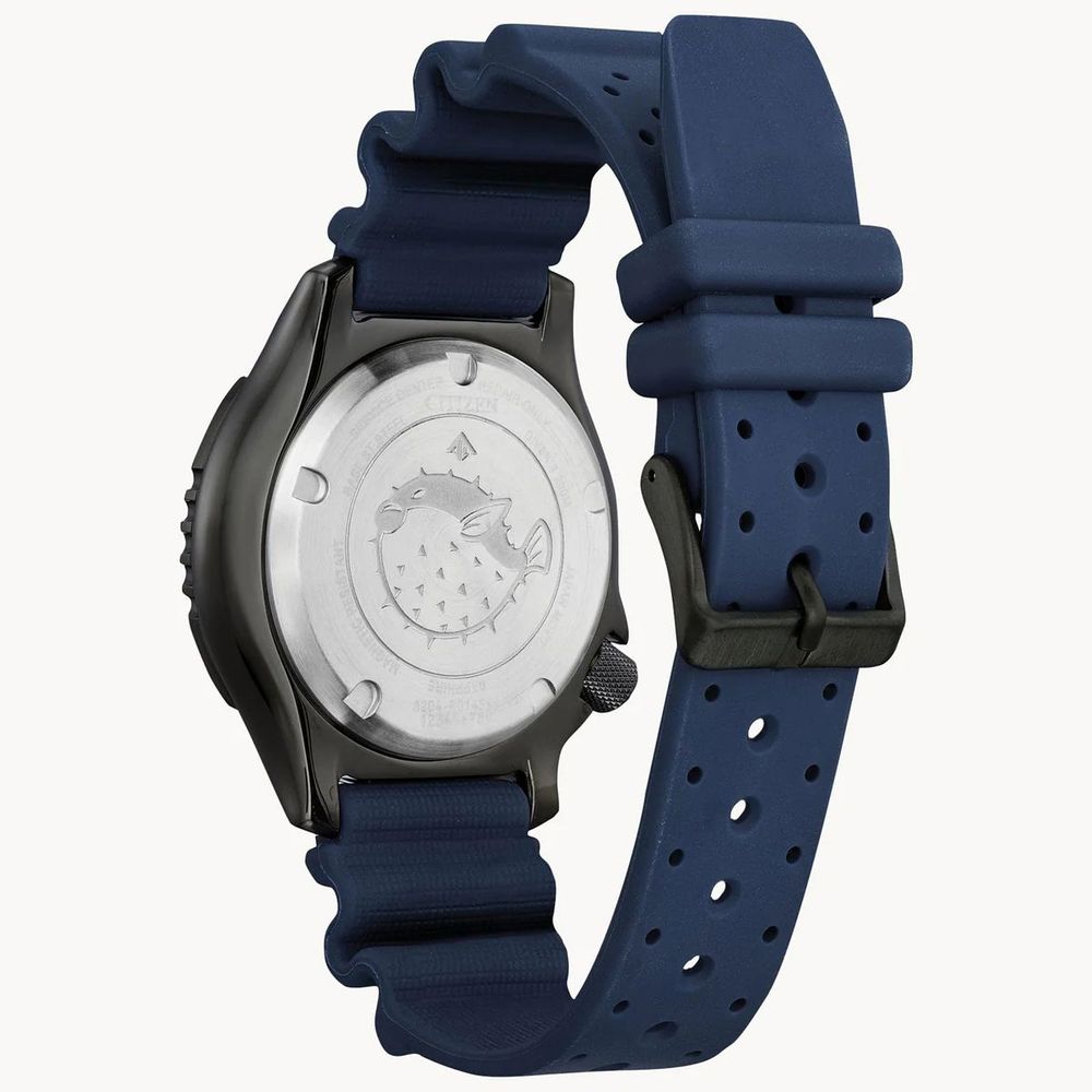 Montre de sport Citizen bleue en polyéthylène