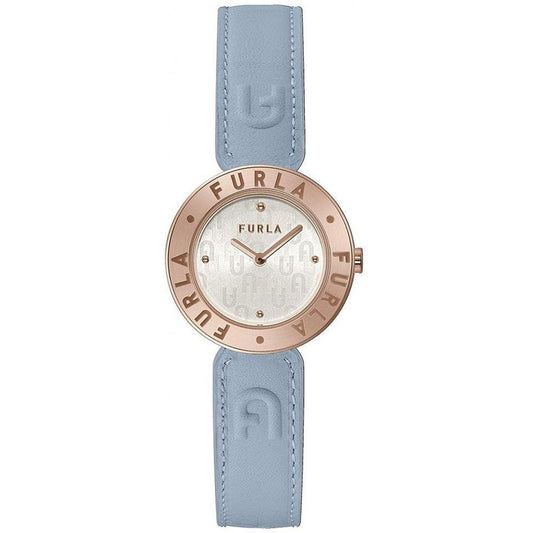 Montre habillée Furla en cuir bleu