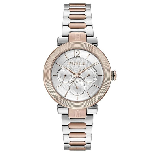 Montre habillée Furla en acier inoxydable gris