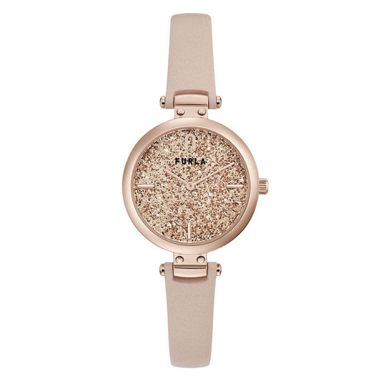 Montre habillée en cuir multicolore Furla