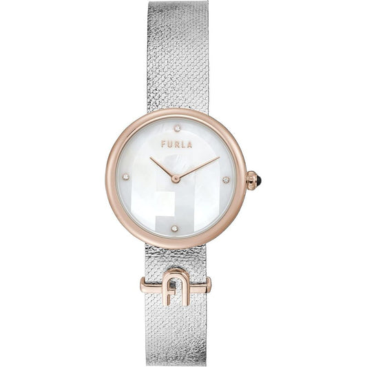 Montre habillée Furla en acier inoxydable gris