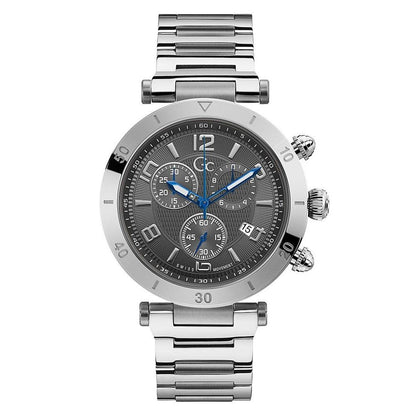 Montre habillée GC en acier inoxydable gris