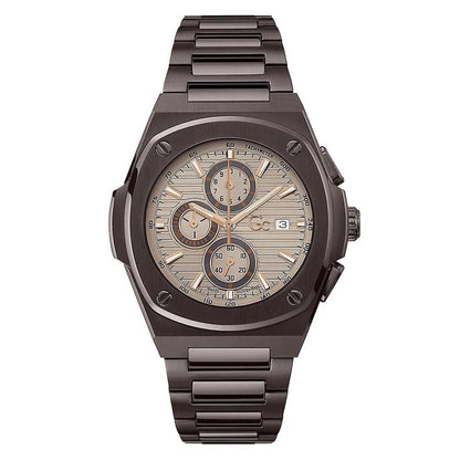 Montre habillée GC en acier inoxydable gris