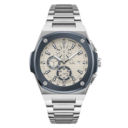 Montre habillée GC en acier inoxydable gris