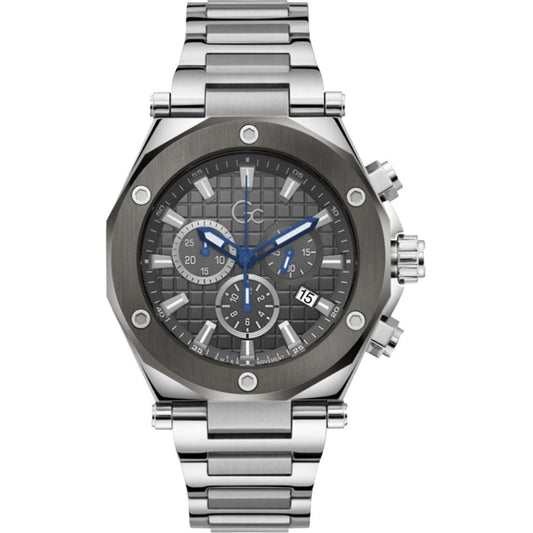 Montre à bracelet en acier inoxydable gris GC