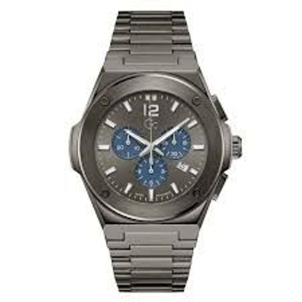Montre habillée GC en acier inoxydable gris