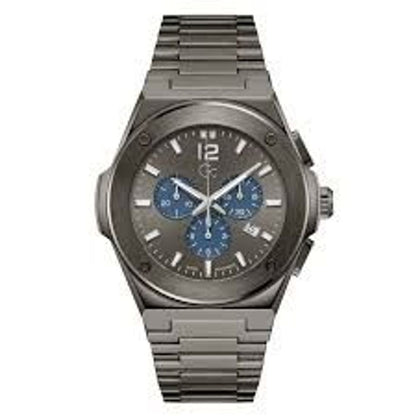 Montre habillée GC en acier inoxydable gris