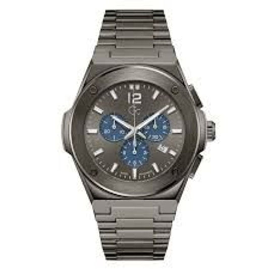 Montre habillée GC en acier inoxydable gris