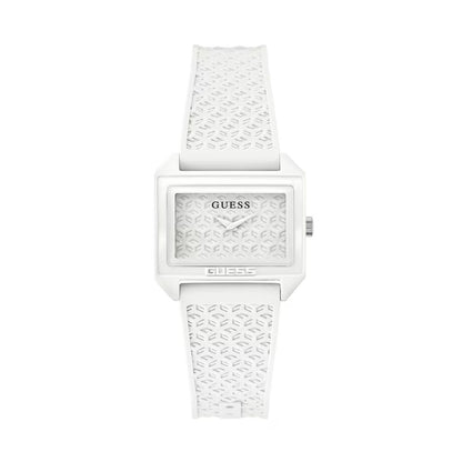 Montre Guess blanche en matière synthétique