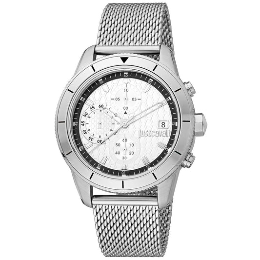 Just Cavalli Gray Stainless Steel Multifunctional Dress Watch