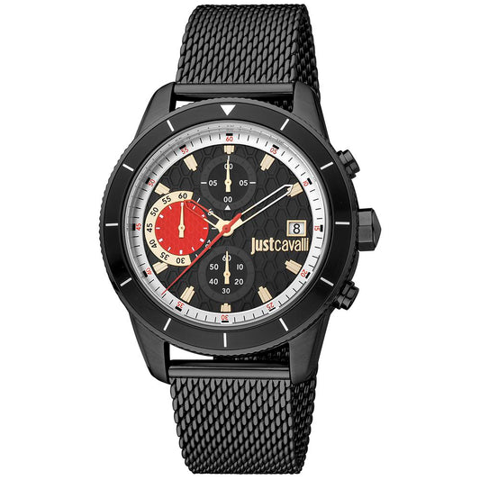 Montre Sport Just Cavalli en Acier Inoxydable Noir
