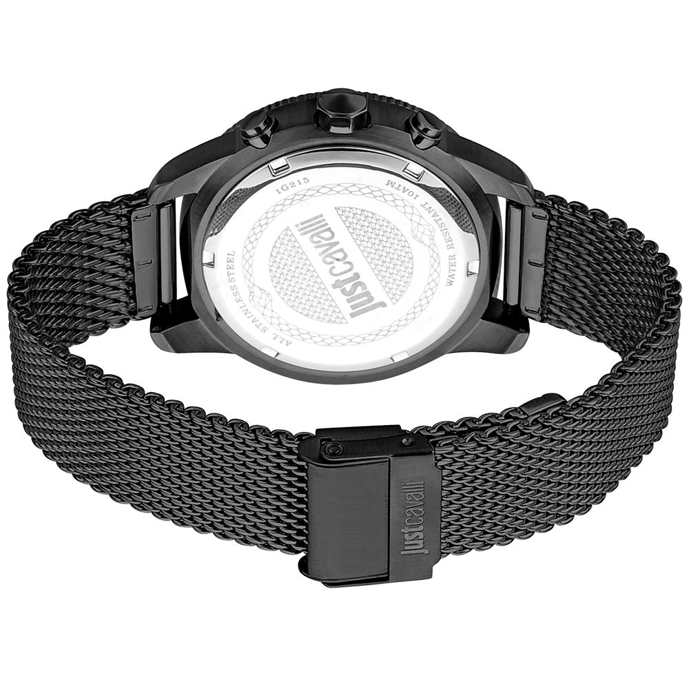Just Cavalli Black Stainless Steel Sport Watch