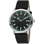 Just Cavalli Black Leather Dress Watch