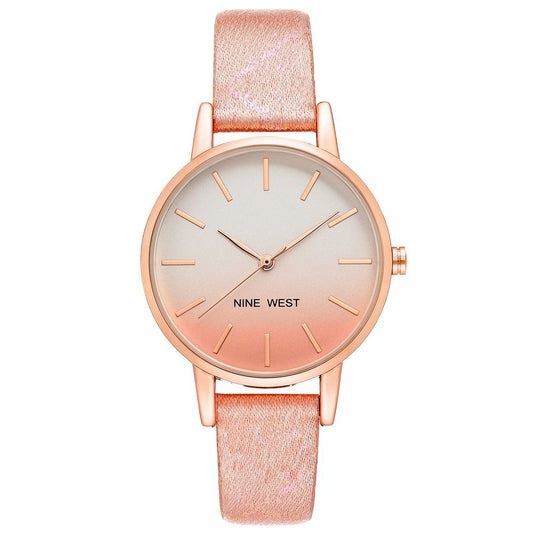 Nine West Multicolor Leather Dress Watch for Women