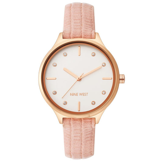 Nine West Multicolor Leather Dress Watch for Women