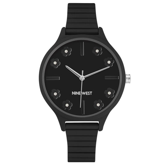 Montre de soirée en plastique noir Nine West - Élégante et durable