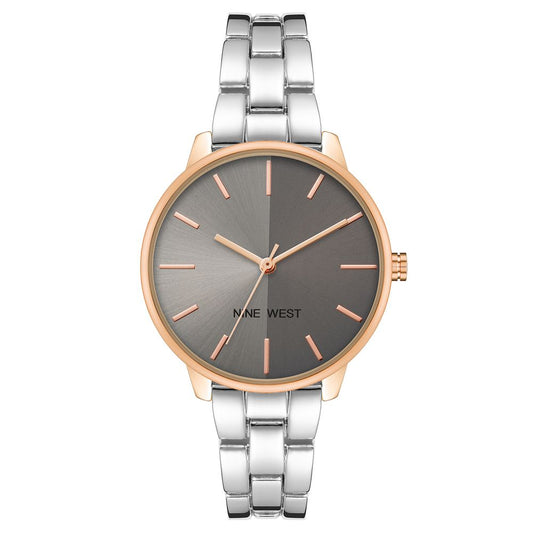 Montre de soirée en métal gris pour femmes - Nine West