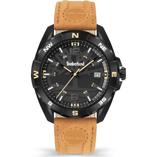 Montre habillée Timberland en cuir marron