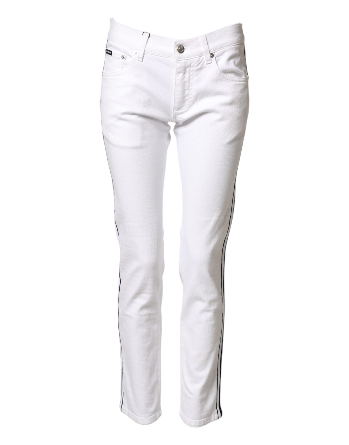 Jean slim en coton blanc extensible pour homme Dolce &amp; Gabbana