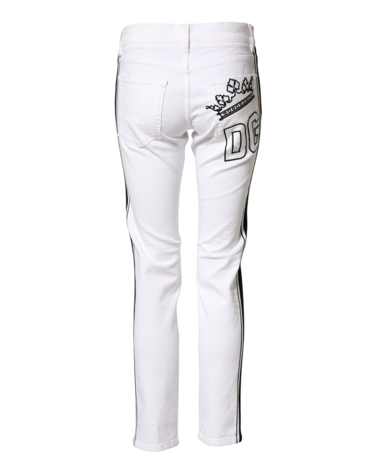 Jean slim en coton blanc extensible pour homme Dolce &amp; Gabbana