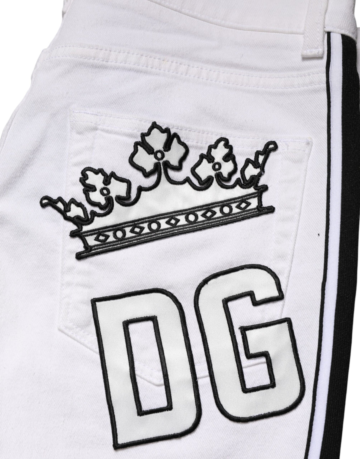 Jean slim en coton blanc extensible pour homme Dolce &amp; Gabbana