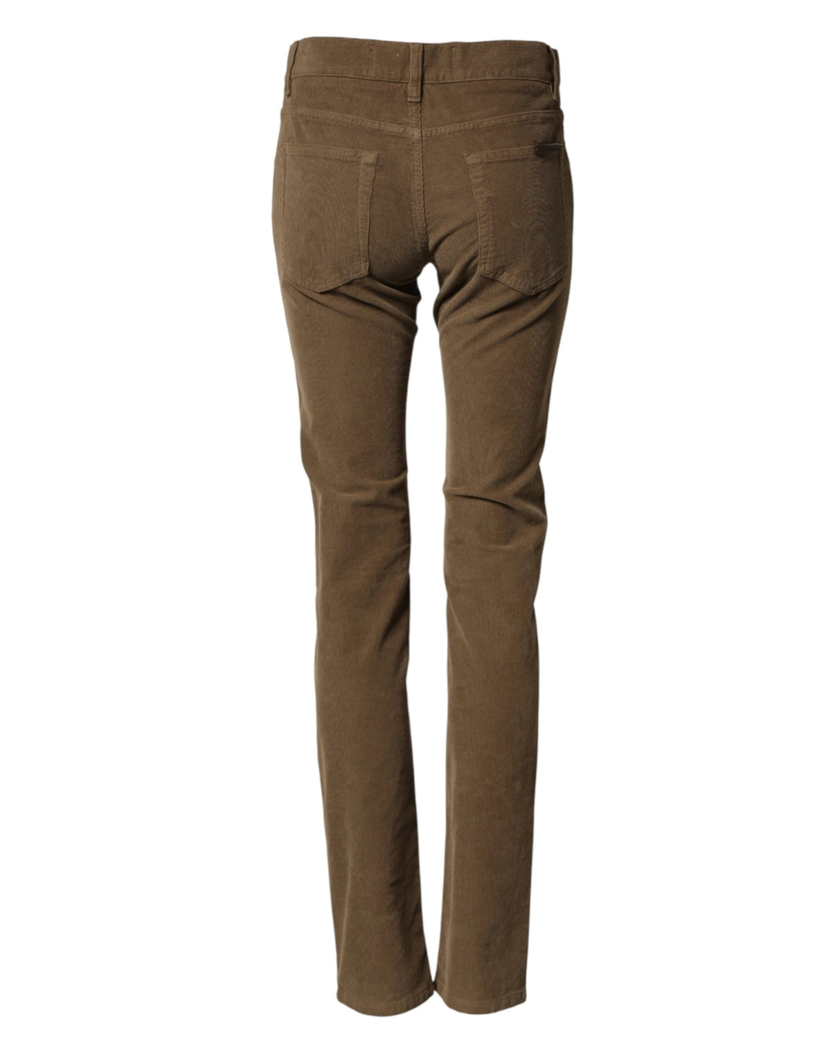 Jean skinny en coton stretch marron Dolce &amp; Gabbana pour homme