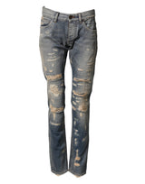 Jean skinny bleu délavé pour homme Dolce &amp; Gabbana
