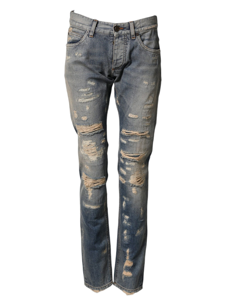 Jean skinny bleu délavé pour homme Dolce &amp; Gabbana