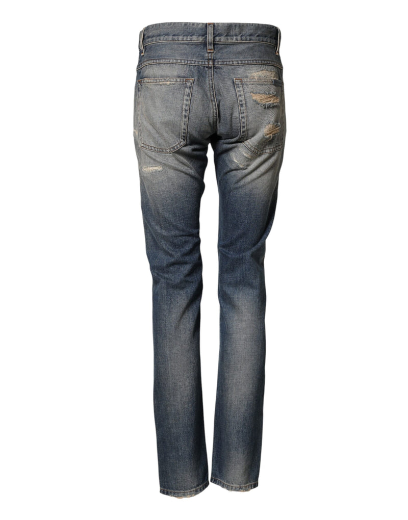 Jean skinny bleu délavé pour homme Dolce &amp; Gabbana